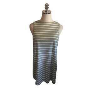 Asos Design Tank Top Women's Maternity Size 4 Green White Stripes Cotton